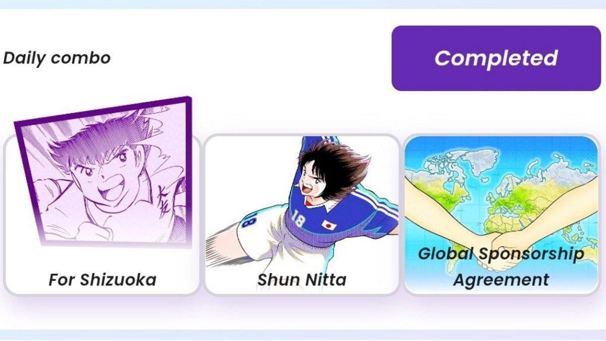 Combo harian Captain Tsubasa 8 November 2024.