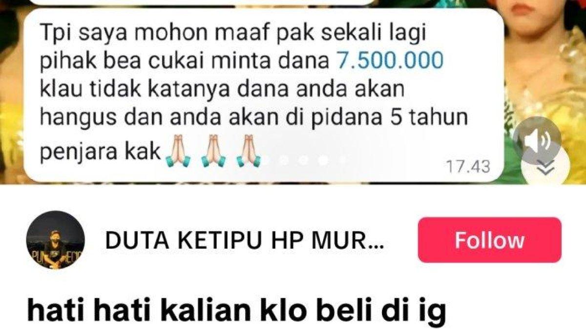 Curhat pria beli HP Iphone Rp 100 Rribu Malah Tertipu Rp 6 Juta.