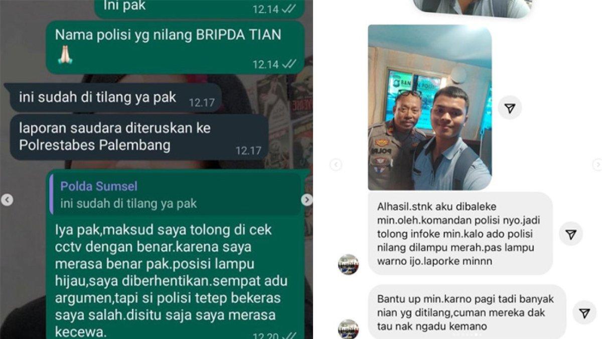 Curhat pria di Palembang ditilang polisi mengaku diminta uang Rp200 ribu, lapor ke Polda Sumsel a