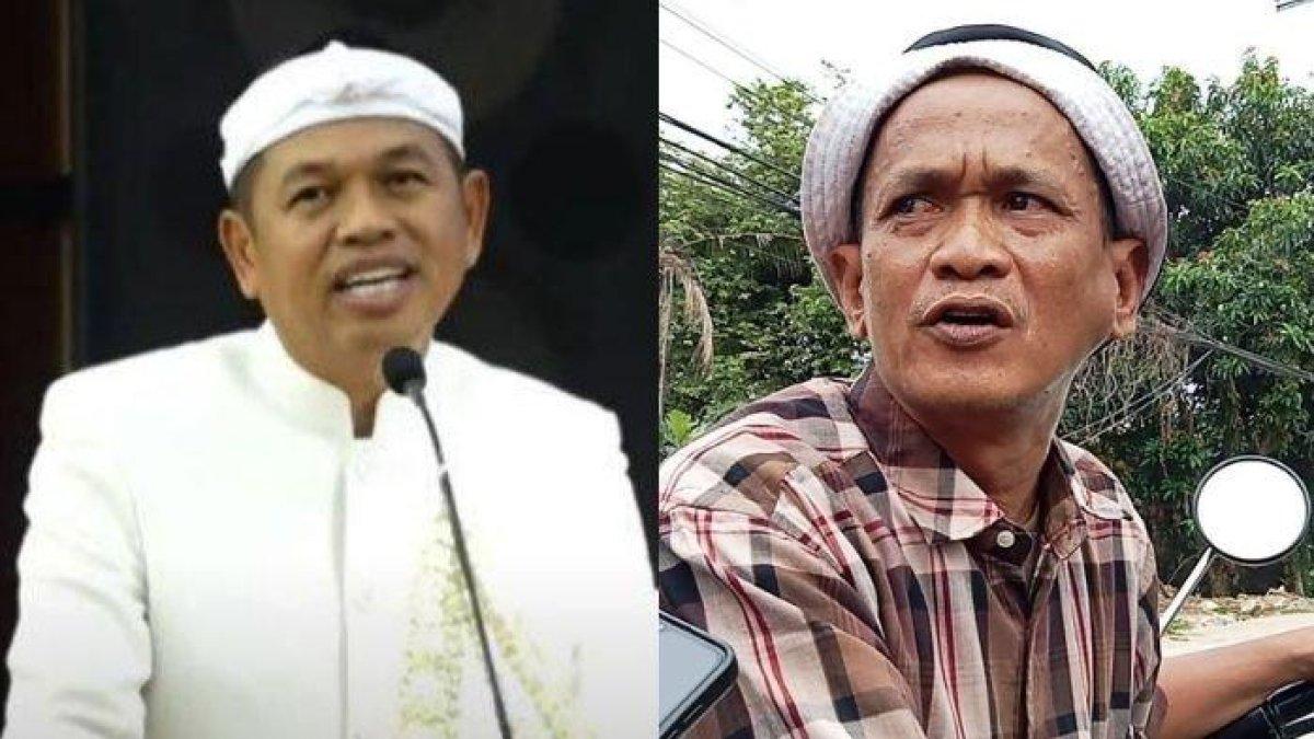 DEDI KECEWAKAN WARGA - Warga Kampung Gabus, Kabupaten Bekasi, bernama Irwansyah (kanan) merasa kecewa berat karena Gubernur Jawa Barat Dedi Mulyadi membongkar tempat usahanya yang diklaim didirikan di tanah warisan kakeknya yang merupakan mantan Bupati Bekasi. Foto Dedi Mulyadi diambil pada Selasa (3/6/2025). Foto Irwansyah diambil pada Rabu (28/6/2025).