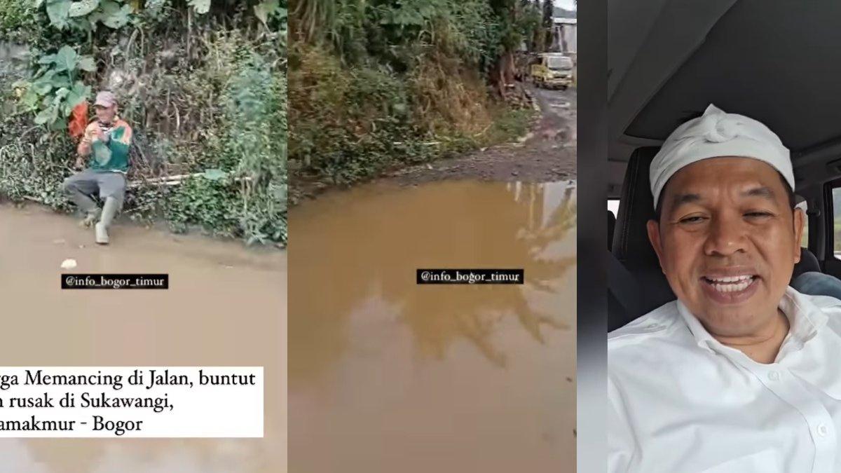 DEDI MULYADI DISINDIR - Capture video Instagram @info_bogor_timur pada Selasa (18/3/2025) perlihatkan warga protes dan sindir Bupati Bogor serta Dedi Mulyadi karena jalan rusak