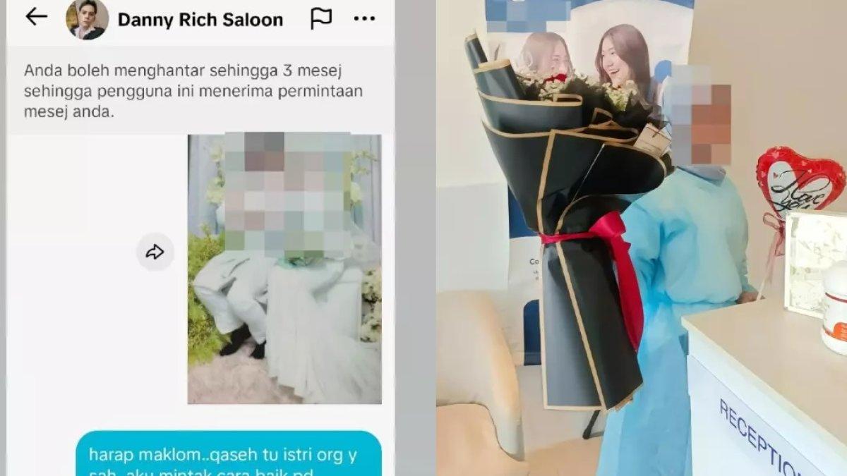 Danny dapat chat dari seorang pria mengaku suami Qaseh