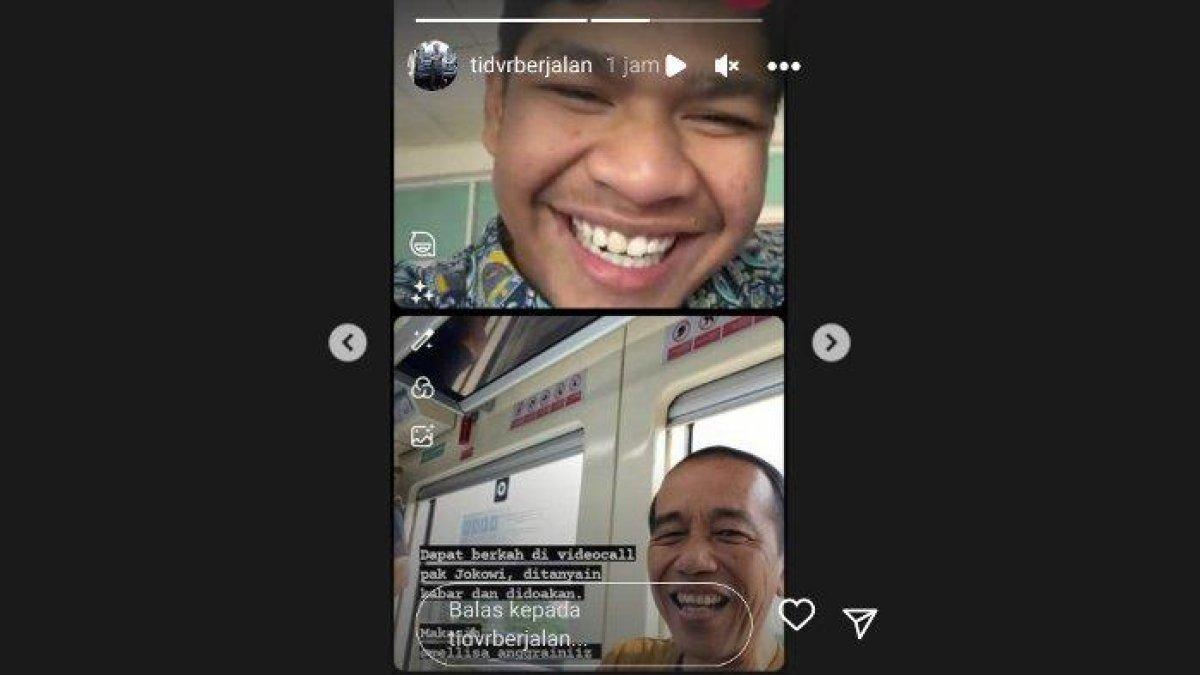 David Ozora video call dengan Presiden Jokowi Kamis (3/8/2023)