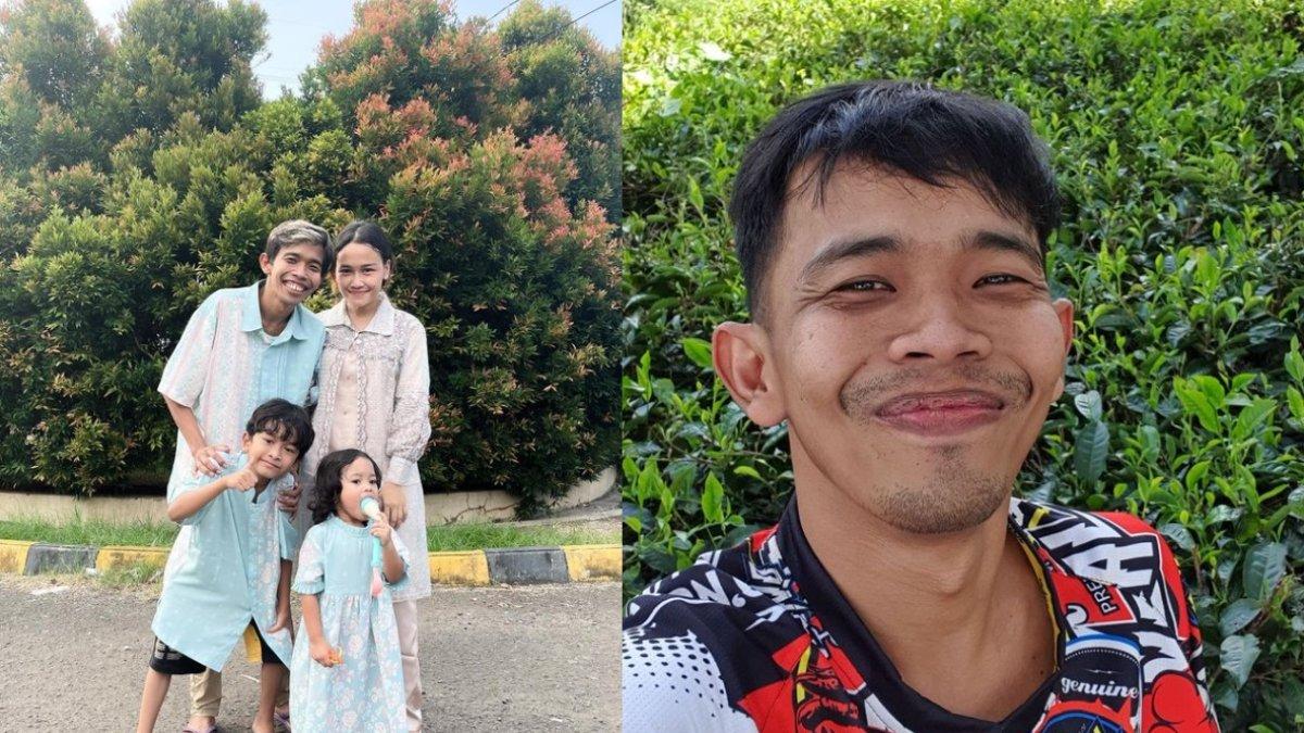 Dede Sunandar bersama keluarganya