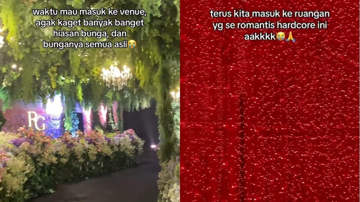 Dekorasi pernikahan Ryan Harris dan Gwen Ashley