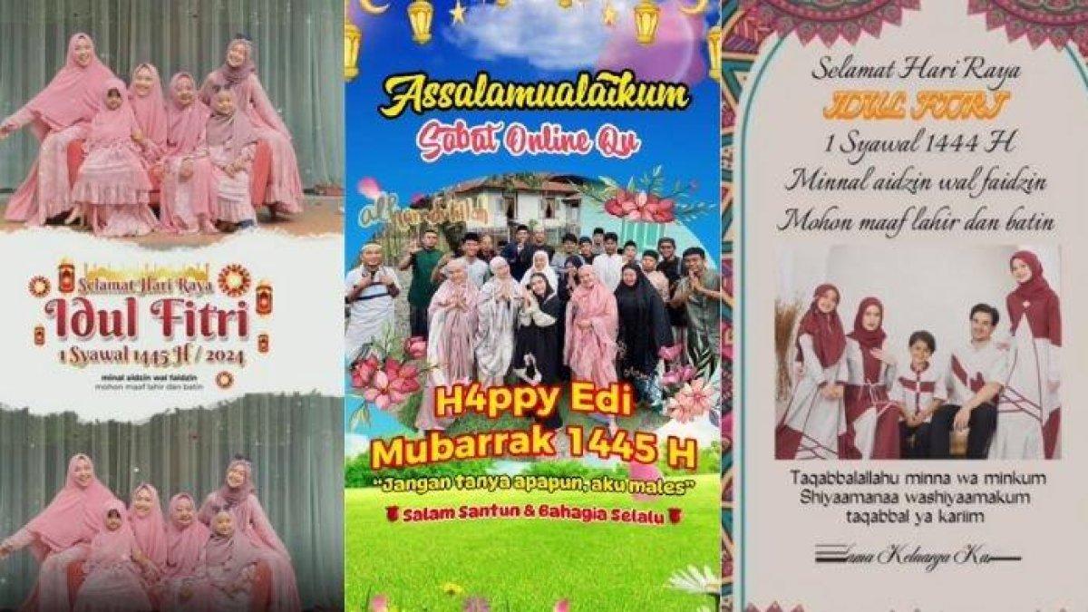 TEMPLATE CAPCUT - Deretan twibbon video gratis di CapCut tema momen Idul Fitri 2024 yang bisa digunakan sebagai ucapan lebaran di medsos.