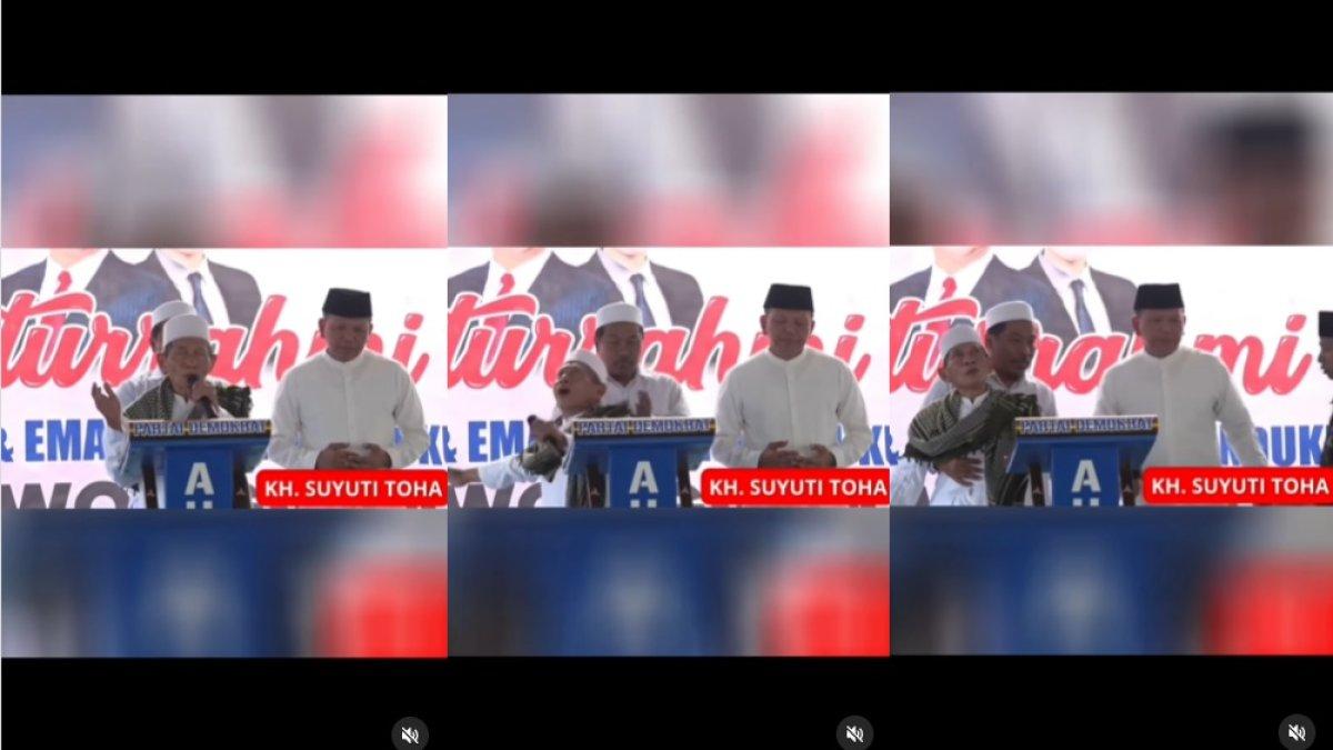 Detik-detik KH Suyuti Toha pingsan saat sedang doakan Prabowo