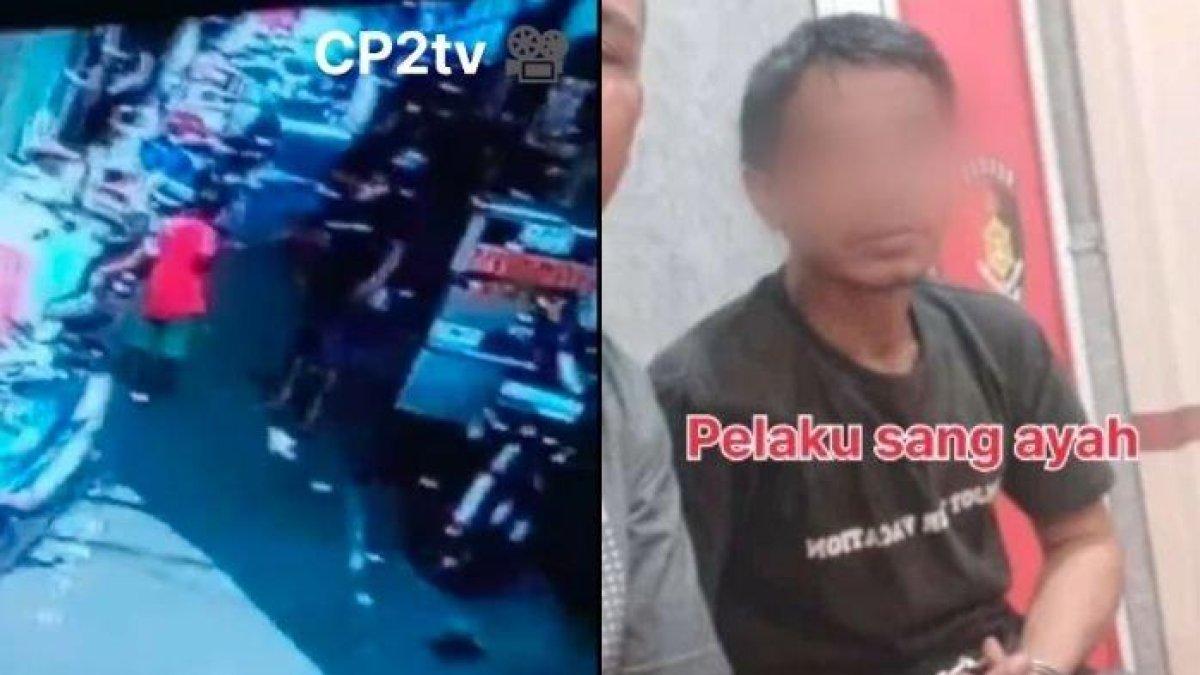 Sebuah video memperlihatkan detik-detik seorang ayah membanting anak hingga meninggal di Jakarta Utara, beredar viral di media sosial.