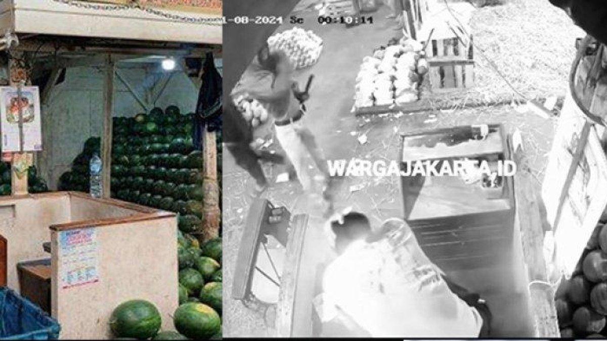 Detik-detik seorang pedagang semangka di Pasar Induk Kramatjati, Jakarta Timur tewas usai dibacok secara brutal dan disiram air keras.