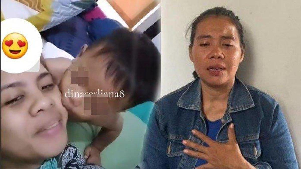 Dian Prihantini sedih dengan kondisi anak kandungnya.