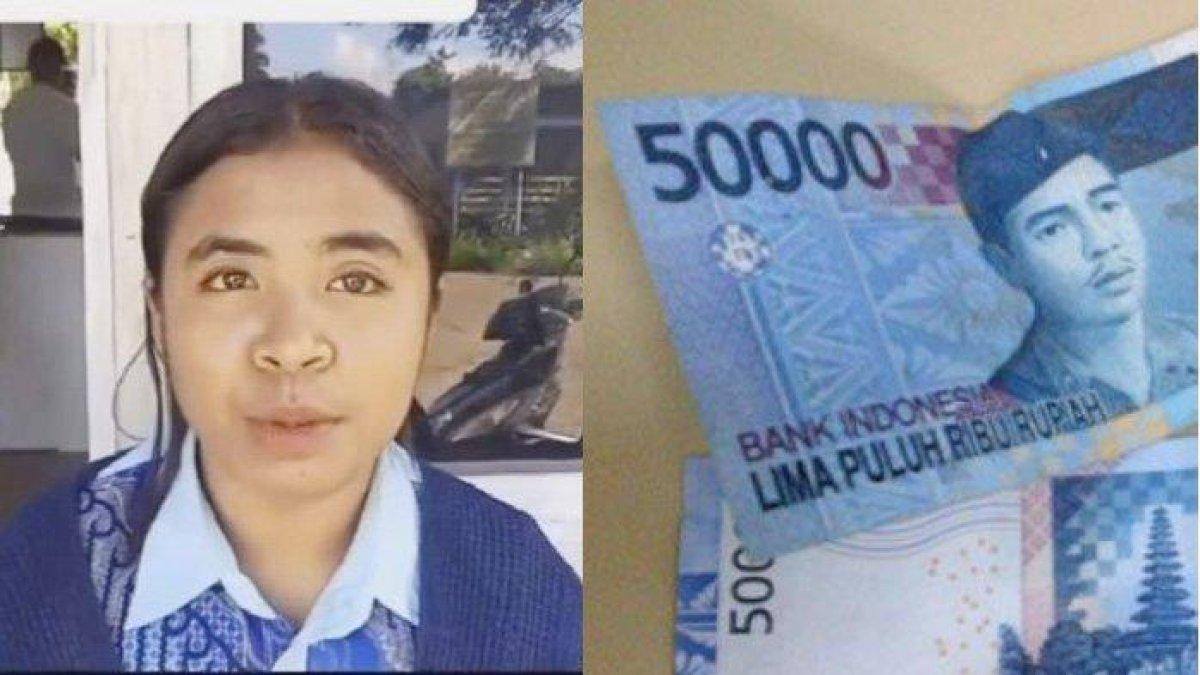 Dian, siswi SMAN 2 Maumere dilarang ikut ujian gegara nunggak Rp50 ribu (via Tribunnews.com)