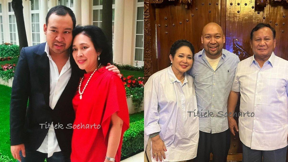 Didit Hediprasetyo bersama Titiek Soeharto dan Prabowo