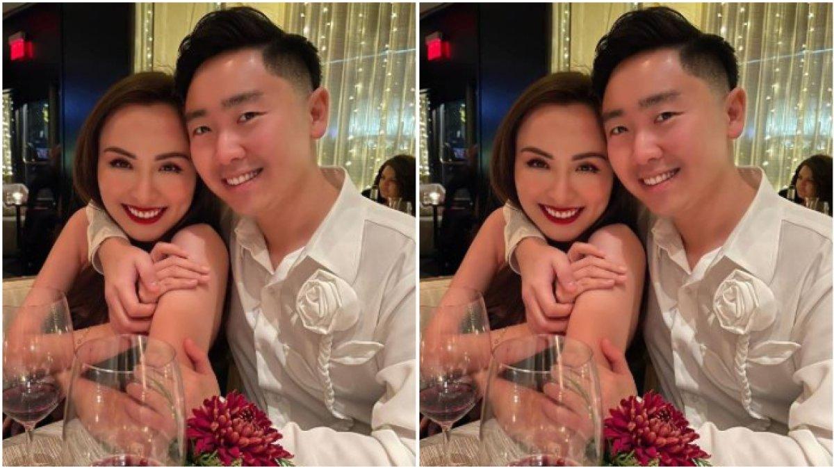Diem Huong bersama suami barunya yang ketiga