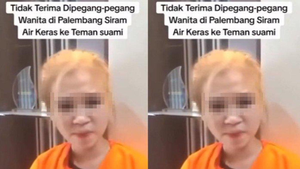 Dilla Rindiani (22) dilecehkan teman suami, siram air keras, malah jadi tersangka