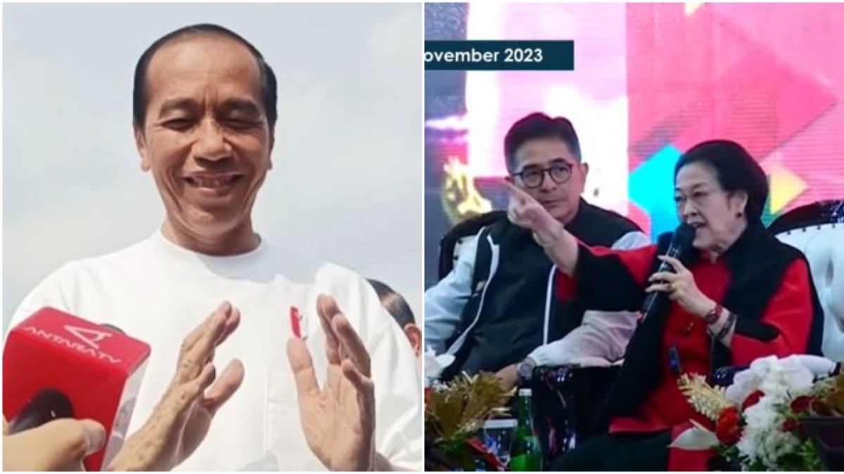 Disinggung soal kritik pedas Megawati, Presiden Jokowi hanya tersenyum