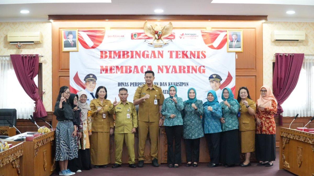BIMTEK MEMBACA NYARING - Dispersip Klaten menyelenggarakan Bimtek Membaca Nyaring, mulai 23 hingga 25 Juni 2025 di Ruang Banggar DPRD Klaten.