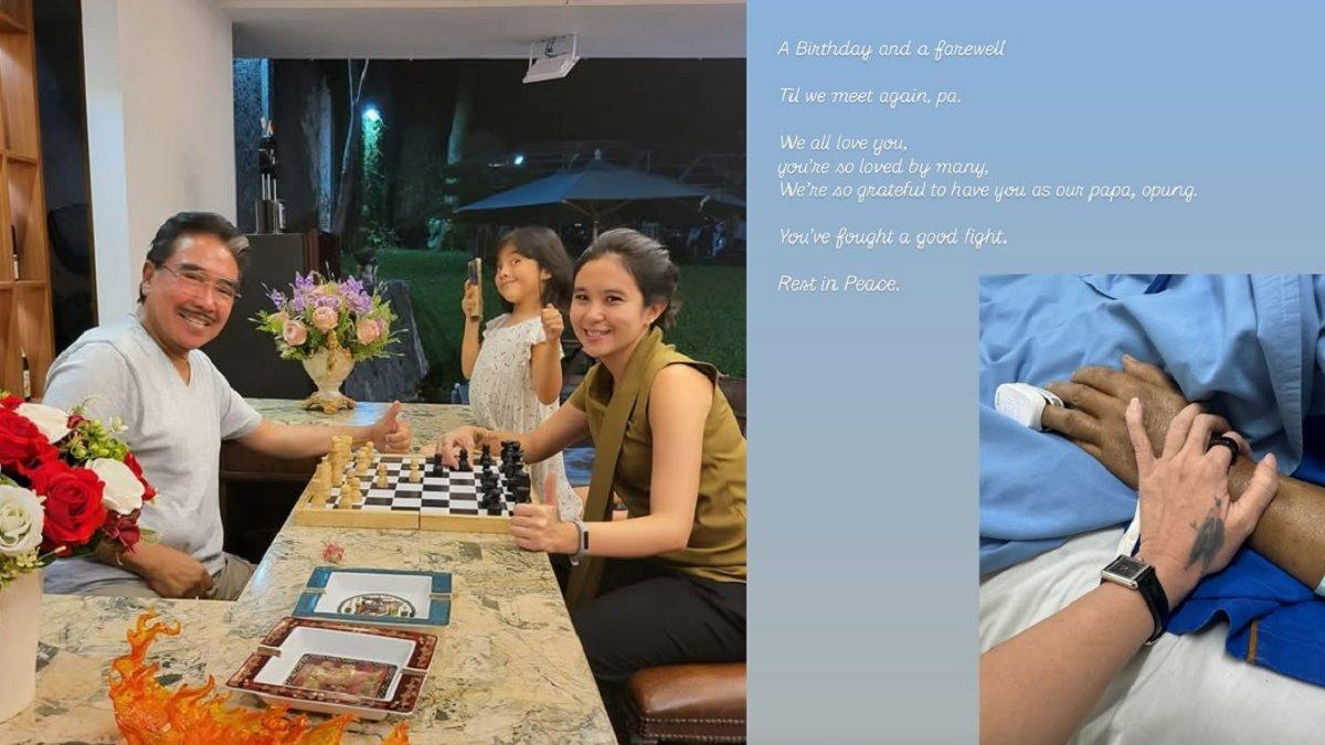 HOTMA SITOMPUL MENINGGAL - Capture unggahan Ditho Sitompul diambil dari Instagram @ditho_sitompoel pada Kamis (17/4/2025). Ditho Sitompul curhat ayah meninggal tepat di hari ultah sang istri