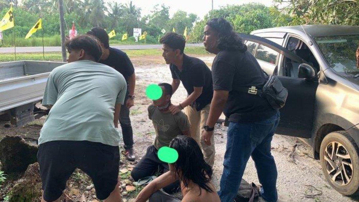 Dua tersangka ditangkap, inisial DE laki laki (36) dan SA laki laki (32).
