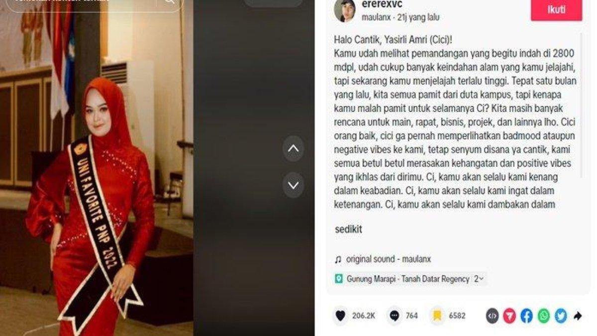 Duka sahabat Yasirli Amri korban erupsi Gunung Marapi Sumbar