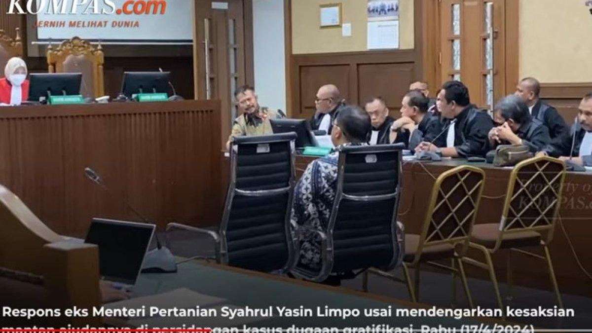 Eks Mentan tanggapi kesaksian mantan ajudannya terkait kasus korupsi