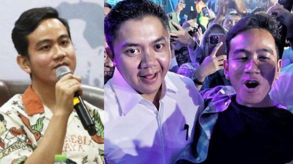 Ekspresi bahagia Gibran Rakabuming Raka saat digendong oleh Mayor Teddy.