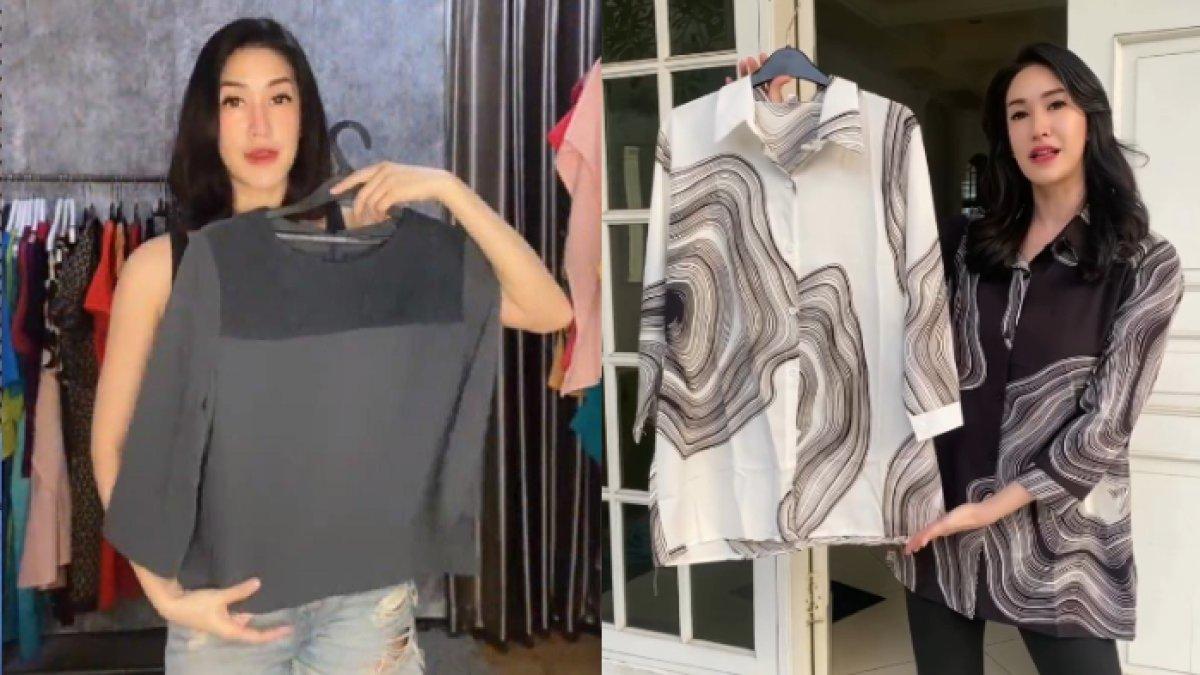 Elma Agustin jualan baju bekas dan punya produk fashion sendiri
