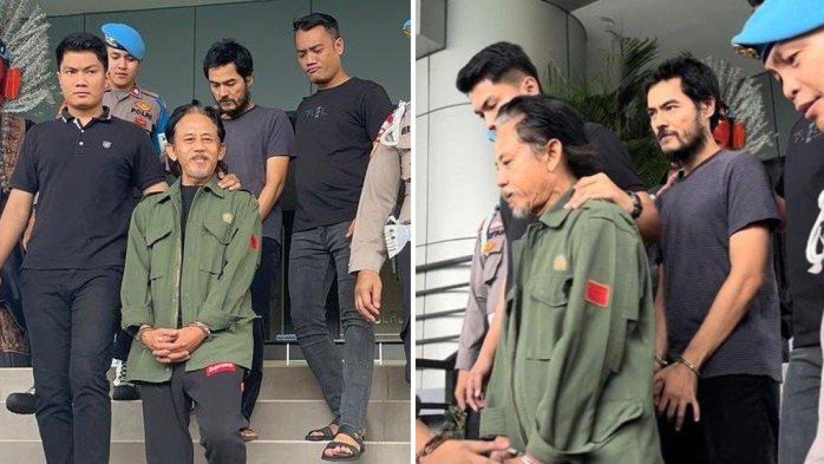 Epy Kusnandar dan Yogi Gamblez menjalani pemeriksaan kesehatan di Polres Metro Jakarta Barat pada Sabtu (11/5/2024).