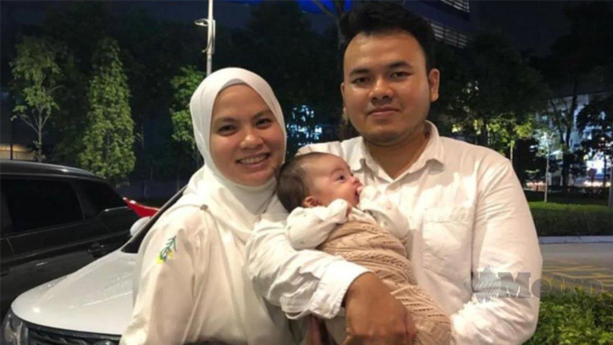 Faizul dan istri yang kehilangan bayi mereka di usia 2 bulan