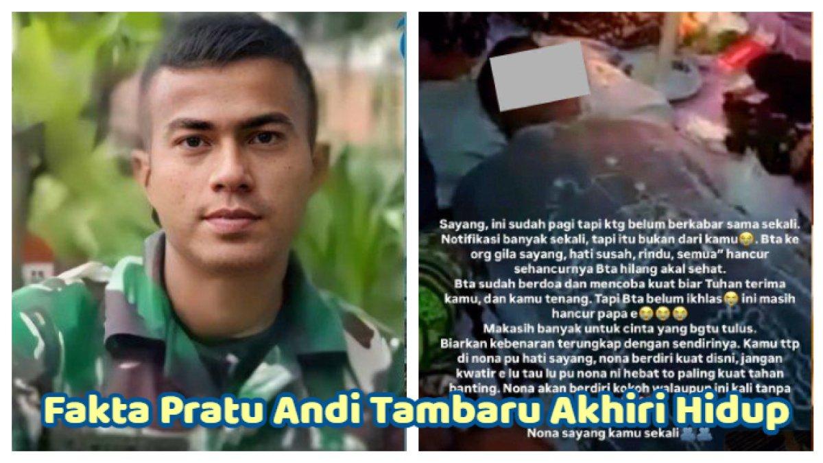 Fakta Pratu Andi Tambaru nekat akhiri hidup