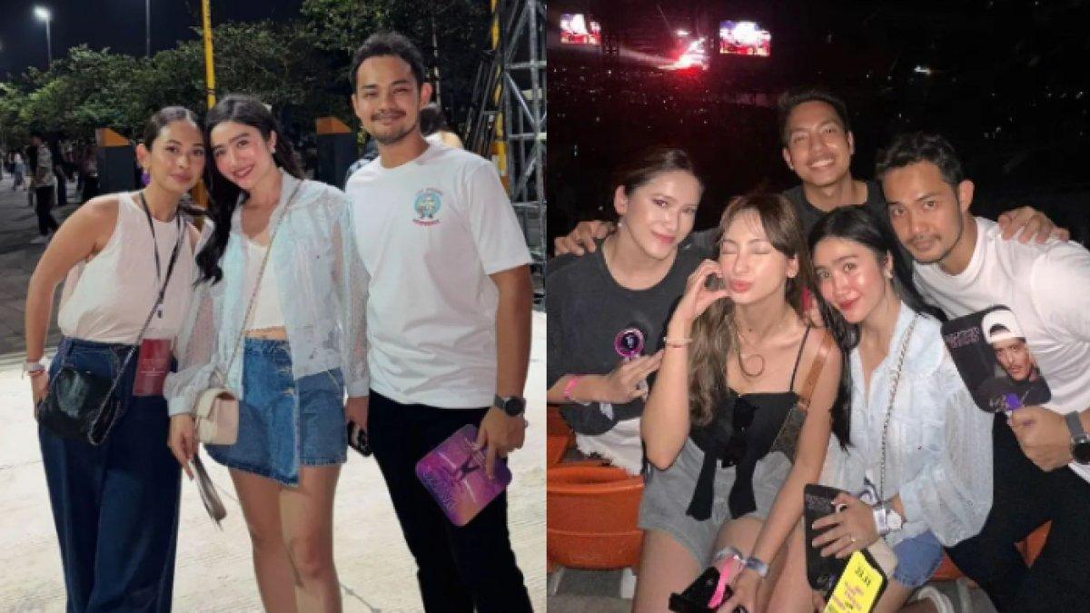 Febby Rastanty dan Drajat Djumantara nonton konser bersama