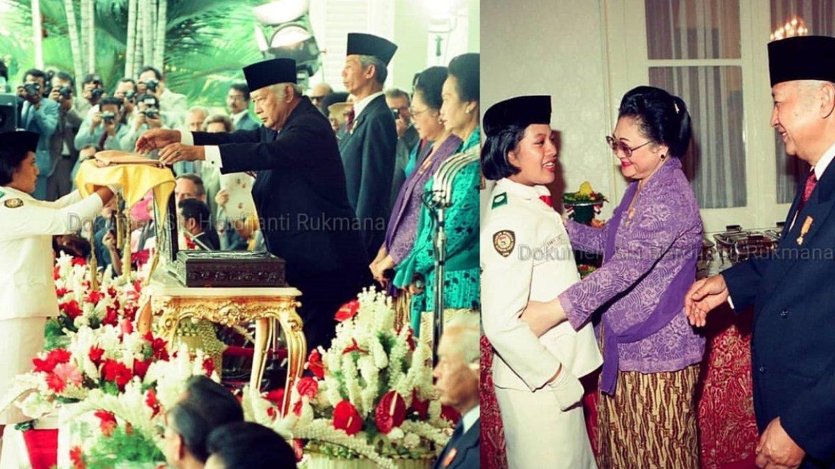 Foto Danty Rukmana saat jadi Paskibraka Pembawa Baki