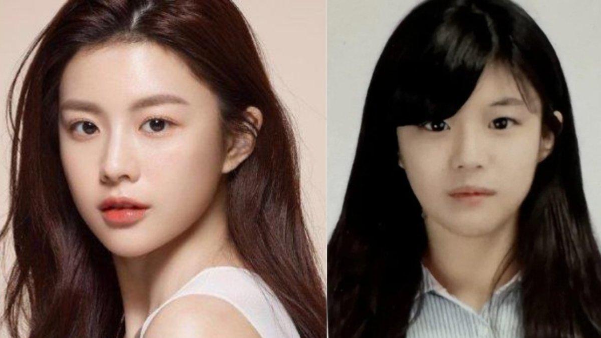 Foto Go Yoon Jung di buku tahunan.