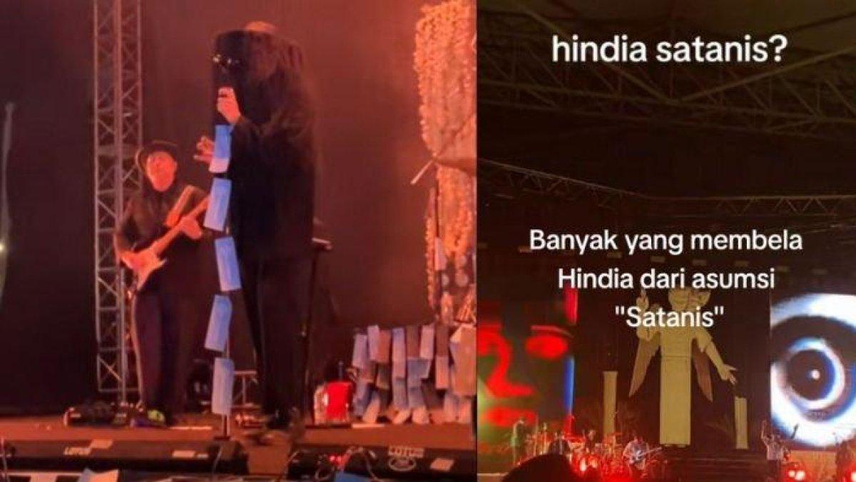 Foto Group Band Hindia saat gelar konser. Apa itu Satanis? Ramai Diperbincangkan di TikTok Usai Group Band Hindia Gelar Konser