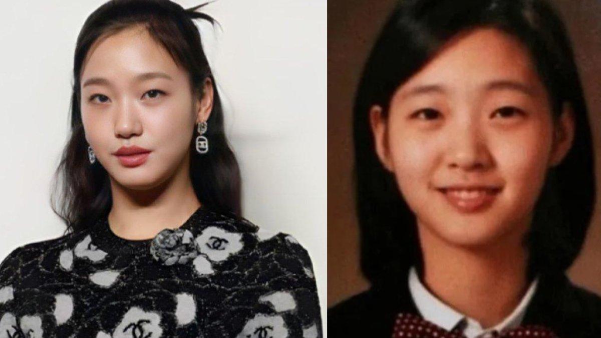Foto Kim Go Eun di buku tahunan.