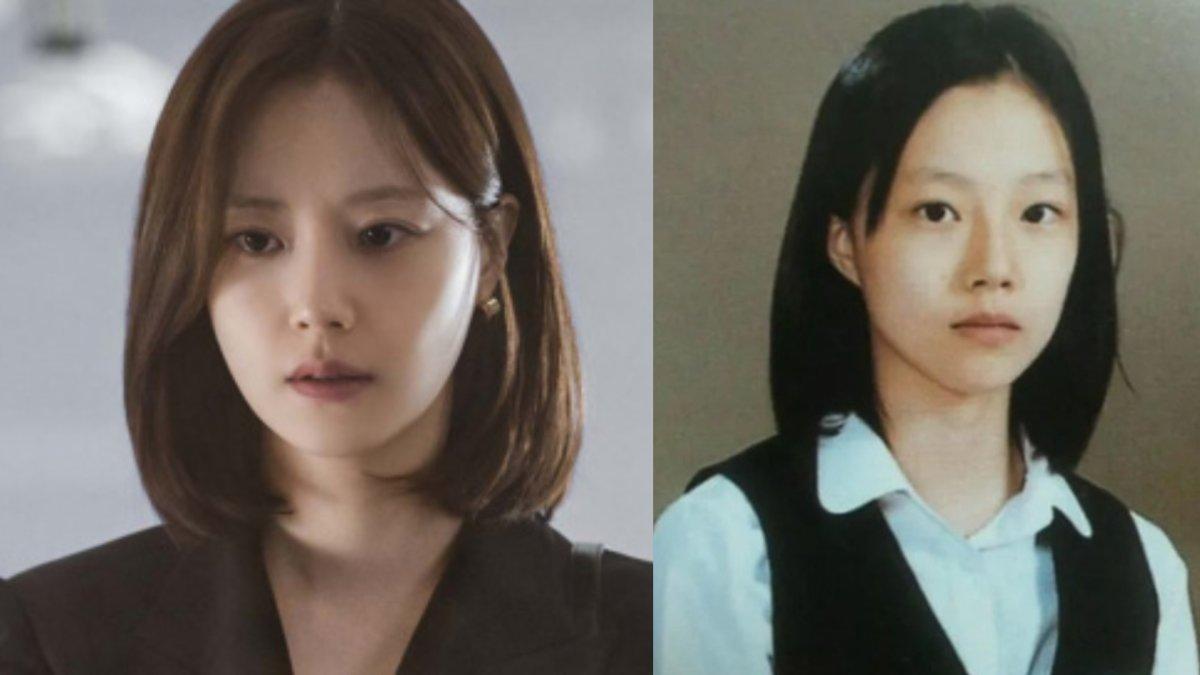 Foto Moon Chae Won di buku tahunan.