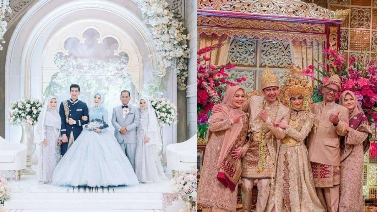 Foto bersama Ria Ricis dengan mertua dan ipar