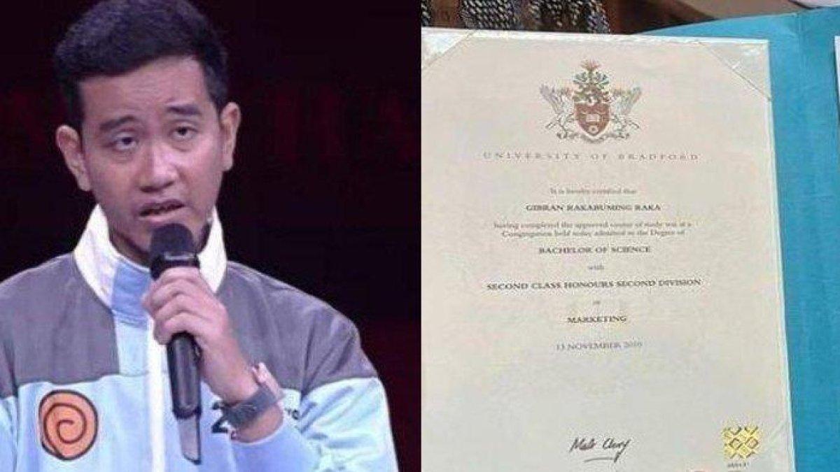 Foto ijazah Gibran Rakabuming Raka viral