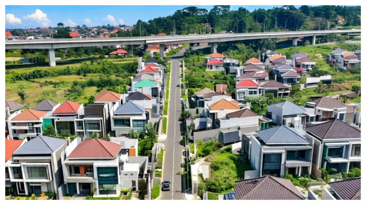 Ilustrasi suasana rumah-rumah warga.