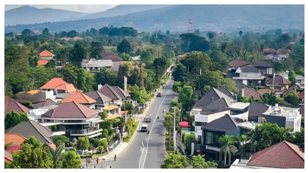 Suasana rumah-rumah warga di Gunungkidul.