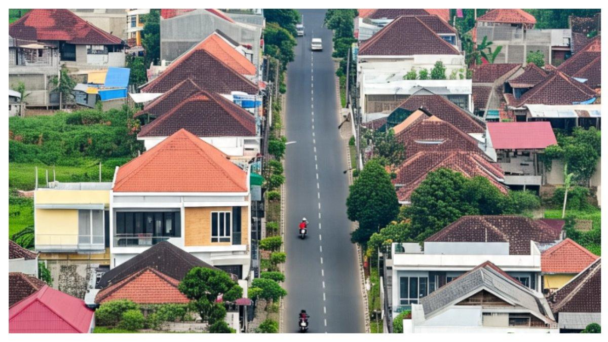 Suasana pemukiman warga di Jawa Barat