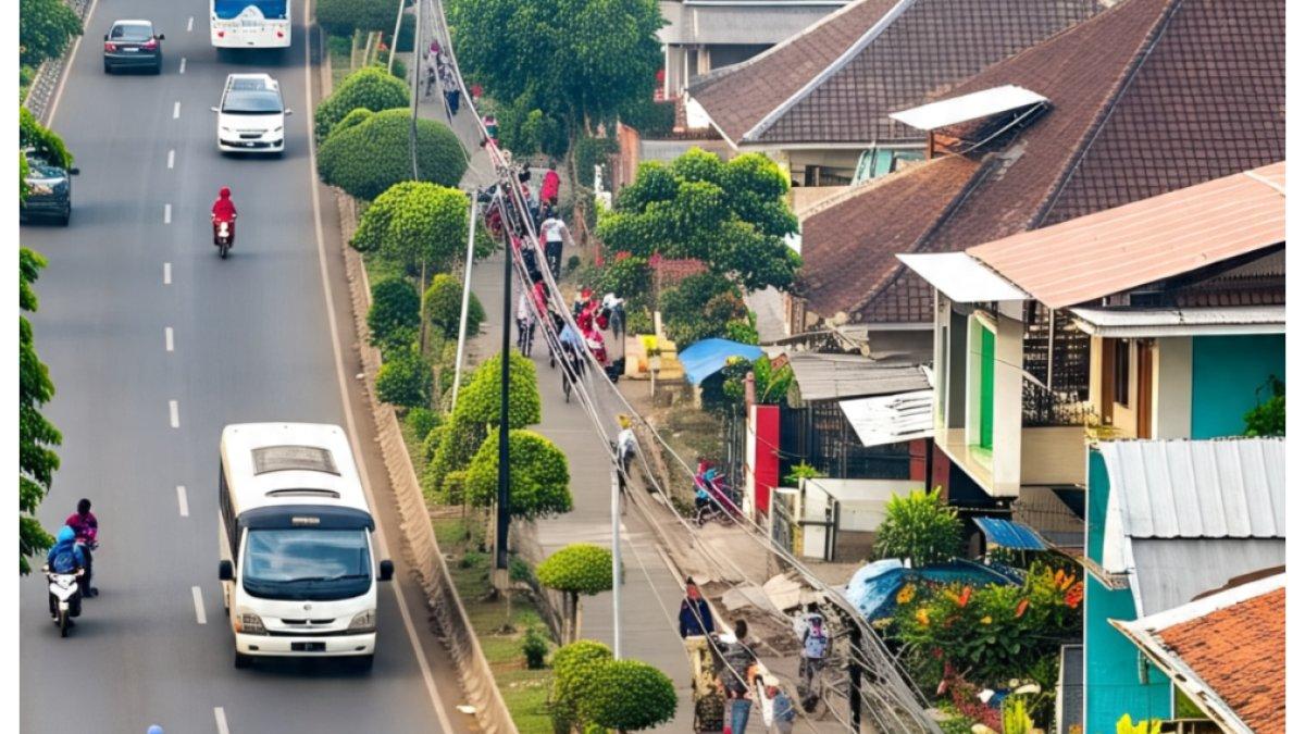 Ilustrasi suasana pemukiman di Aceh.