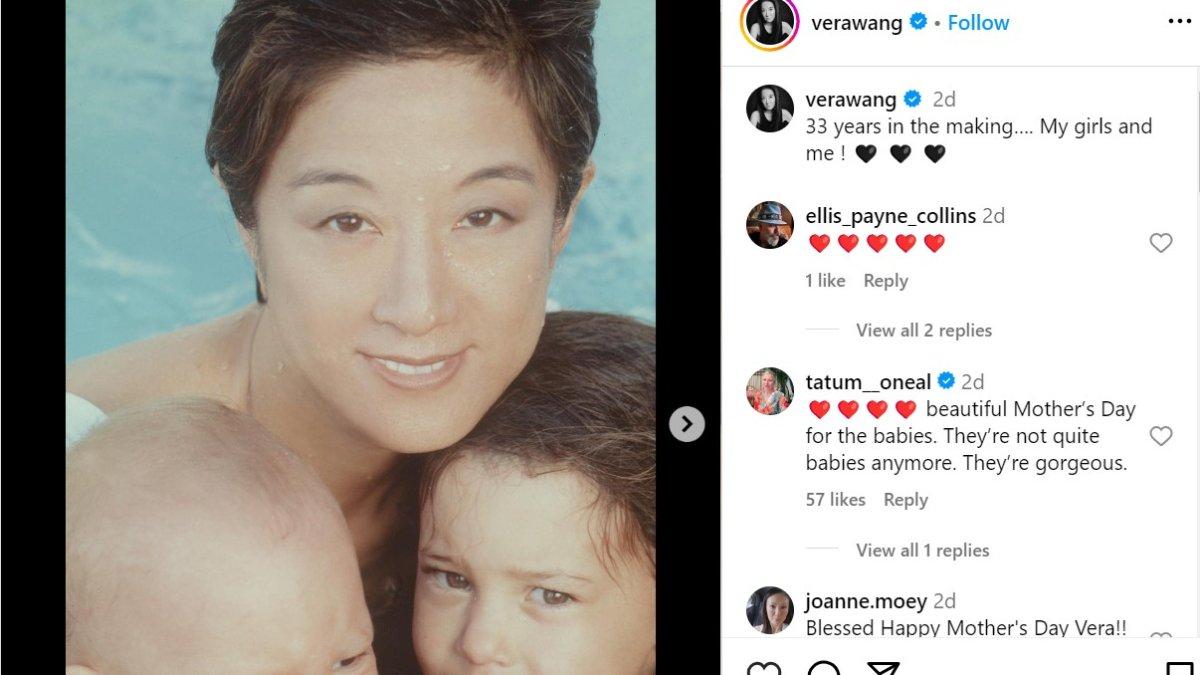 Foto masa muda Vera Wang.