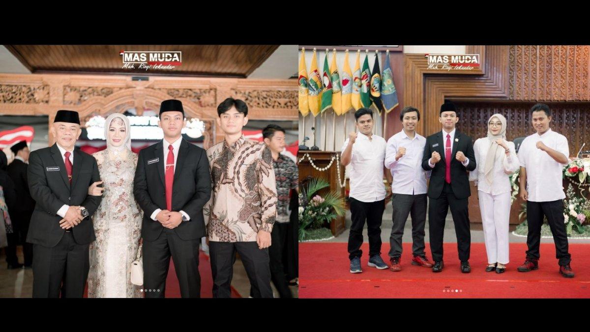 Foto pelantikan Rizki Iskandar jadi anggota DPRD Jateng