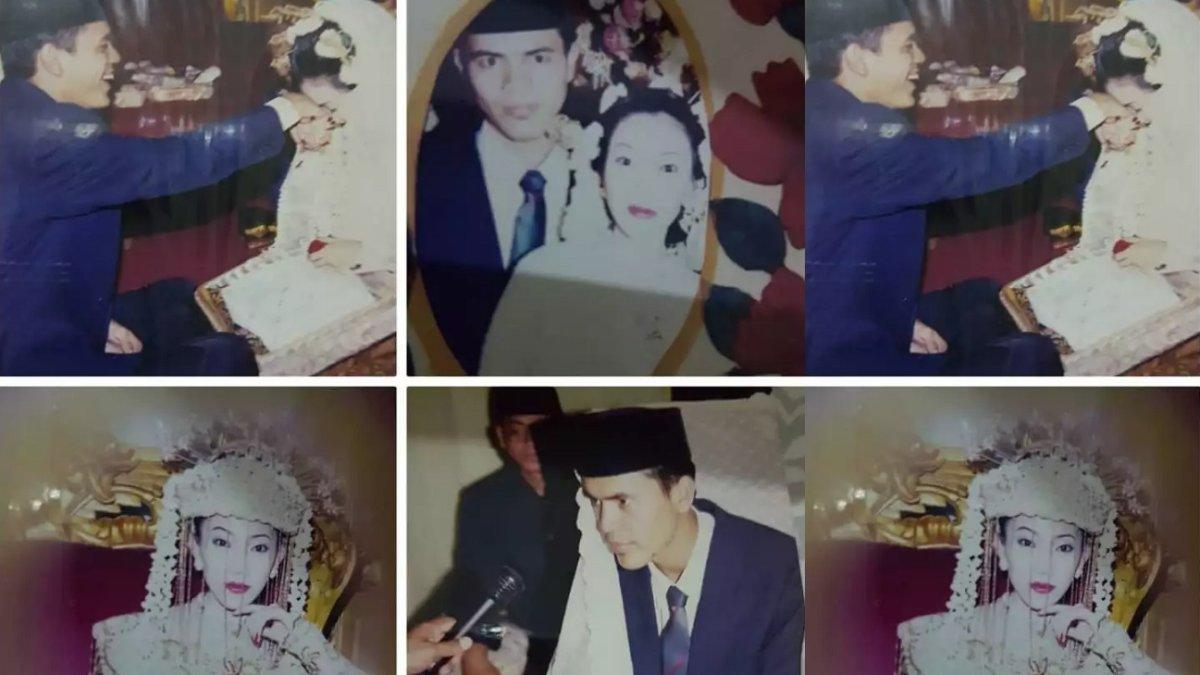 Foto pernikahan Haldy Sabri dan Dwi Astuti