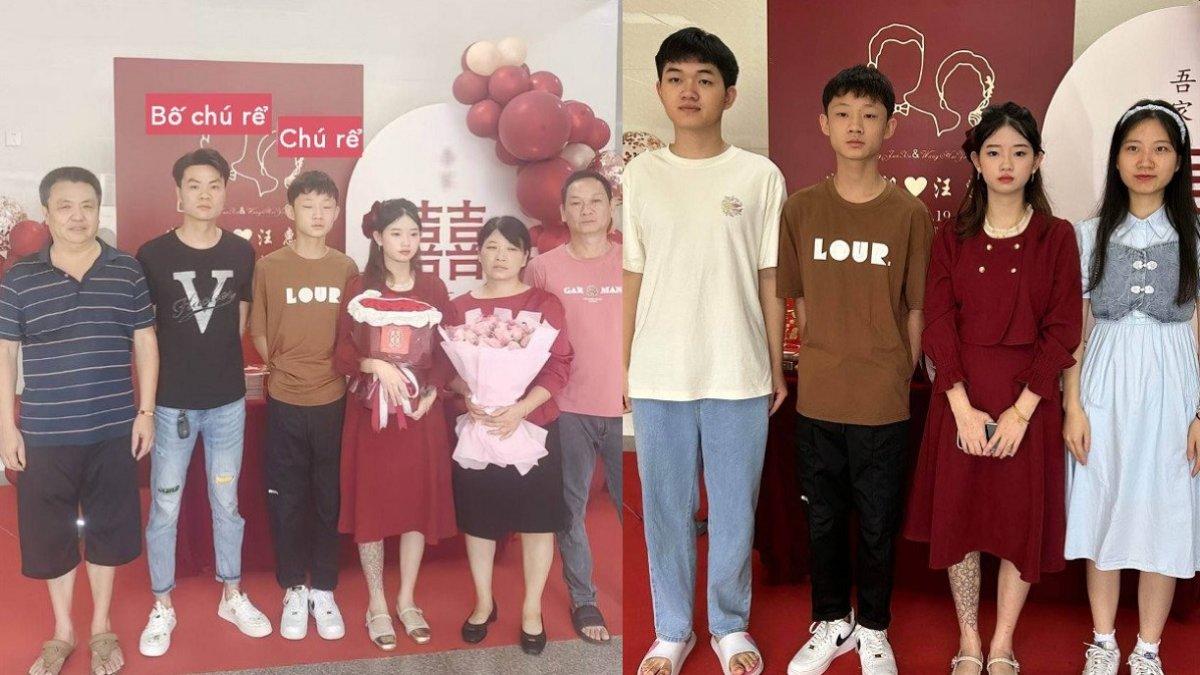Foto pertunangan pasangan remaja masih SMA