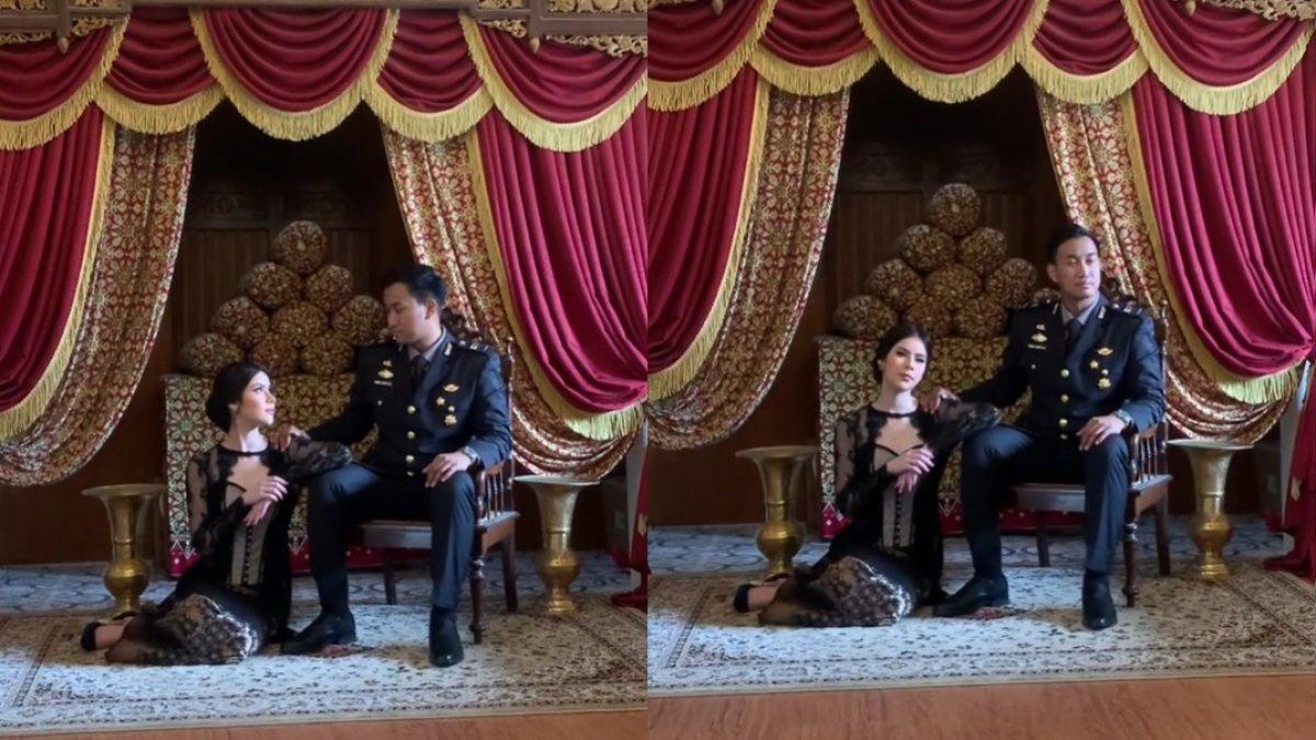 Foto prewed Iptu Andre Azhar dan Asyifa Dewi