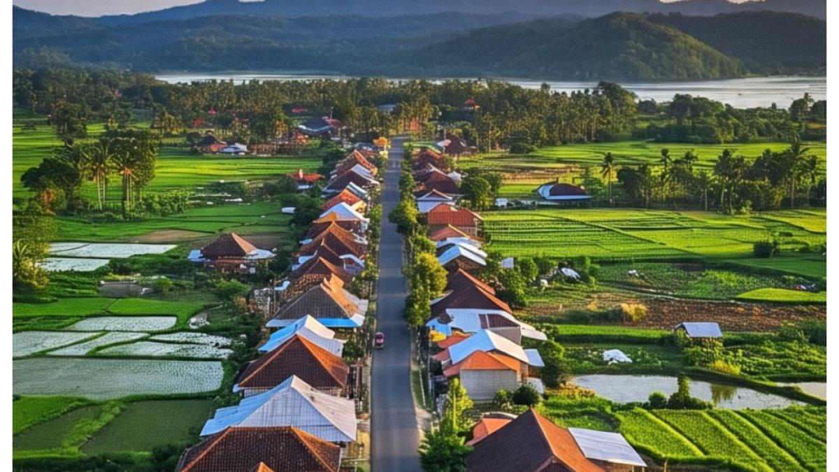 Ilustrasi rumah warga di Tidore Kepulauan.