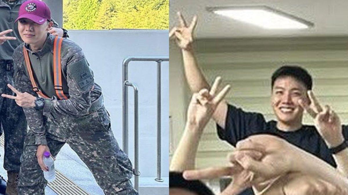 Foto terbaru J-Hope BTS saat wamil