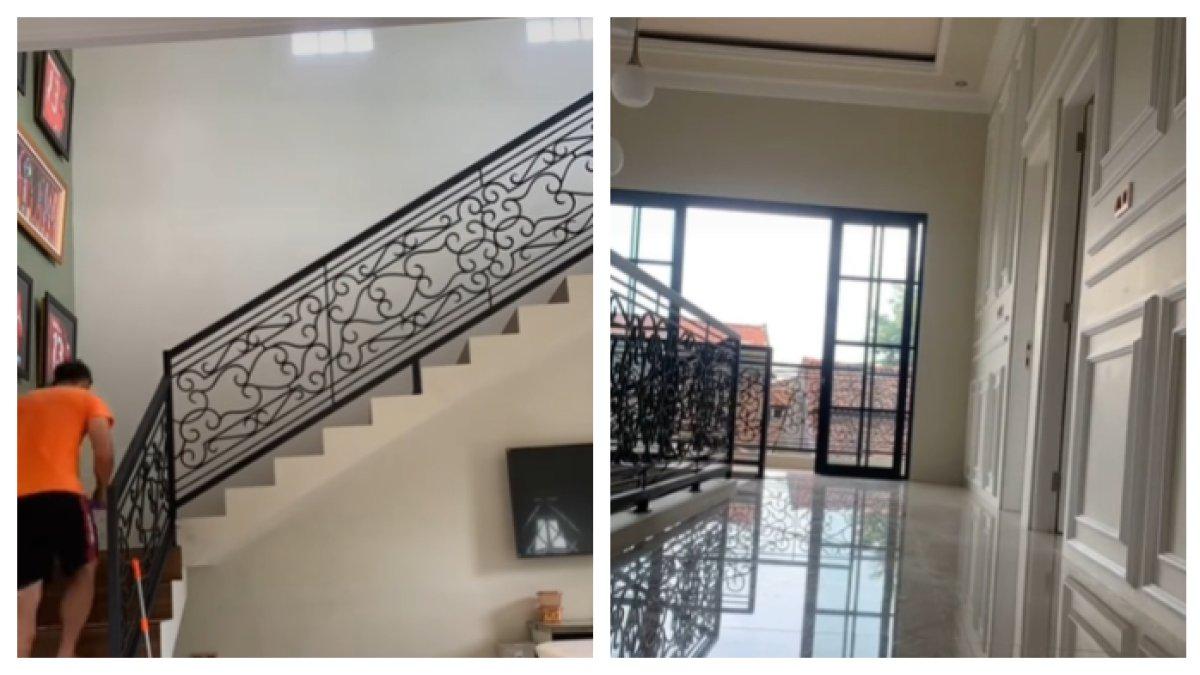 Keadaan rumah mewah Gunawan Dwi Cahyo di Jepara.