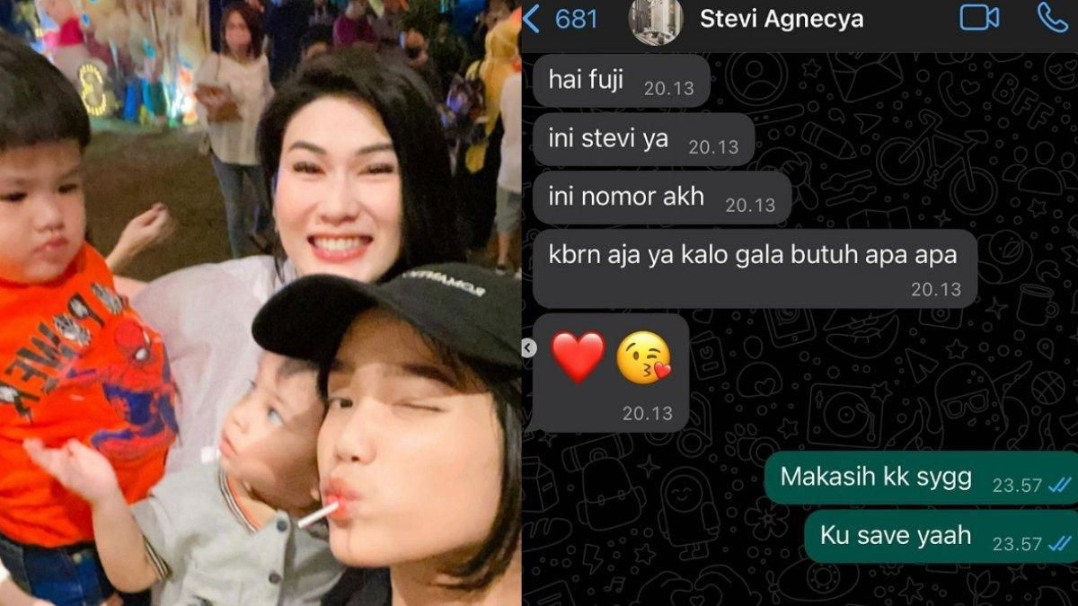 Fuji kenang chat kebaikan Stevie Agnecya